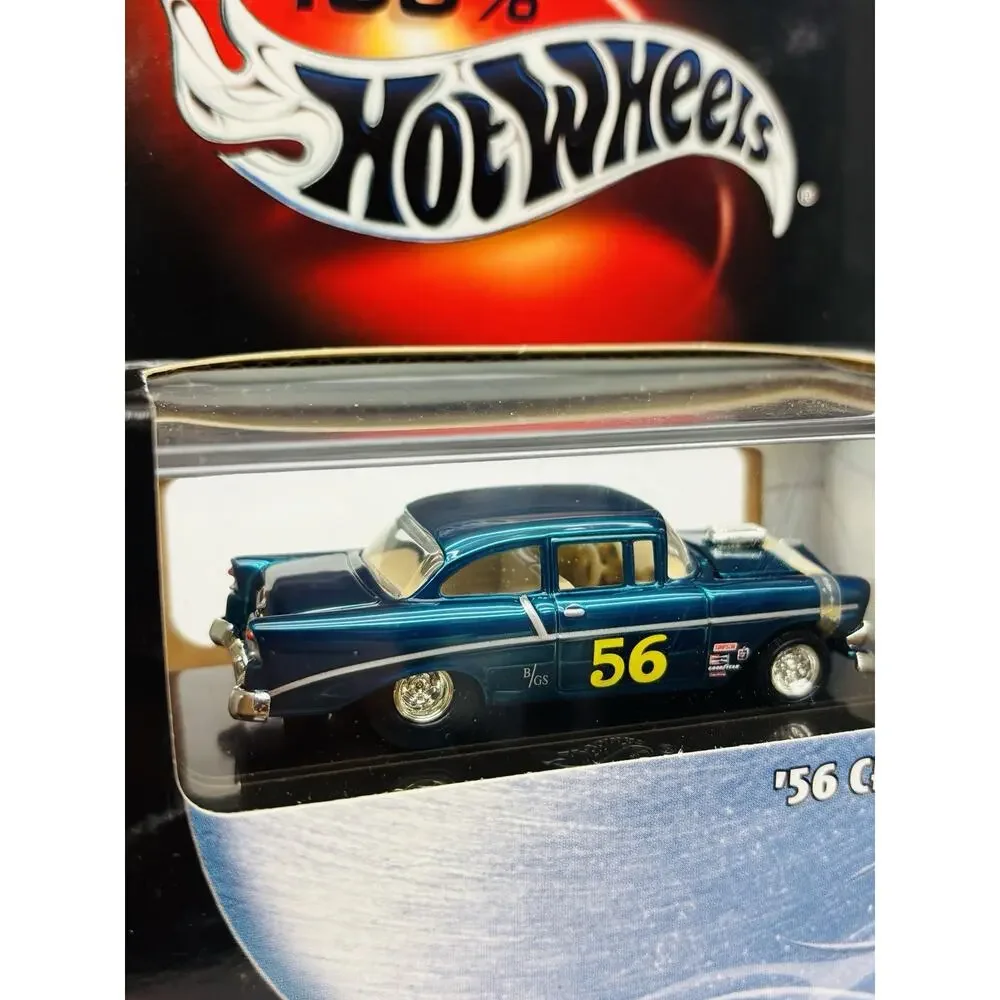 Hot Wheels '56 Chevy Teal Metallic Black Box Metal Collection Sealed
